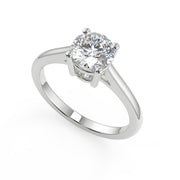 Raelynn Four Prong Round Cut Diamond Engagement Ring - Nivetta